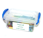 Рахункові палички у контейнері, 100 штук, пластик 0182