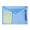 Папка на кнопці Axent 1402-22-A, А4, глянцева, синя - фото 2