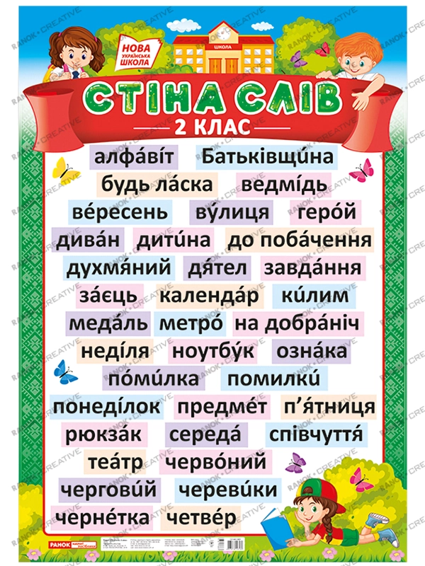 Книга Плакат. Стіна слів. 2 клас - фото 1