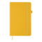 Книга записна ETALON 125*195, 96 арк чистый блок штучна шкіра, жовтий (BM.291060-08) - фото 2