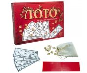 Настільна гра Strateg Лото з дерев'яними фішками українською мовою (30656)