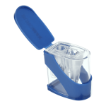 Точилка на 2 отвори з контейнером Buromax MASTER TWIST синя (BM.4777-1)