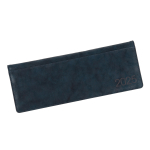 Діловий записник-щотижневик 34,5х12,5см дата Leo Planner "Case", тверд., 128 стор., темно-синій, 252565