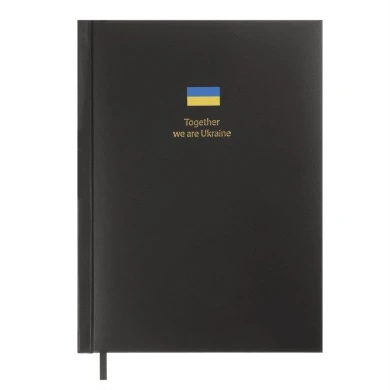 Щоденник датований 2026 A5 Buromax BRAVE BM.21125 чорний - фото 1