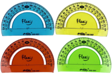 ТРАНСПОРТИР-НЕЛОМАЙКА 10,5СМ ПРОЗОРИЙ КОЛЬОРОВИЙ 0087