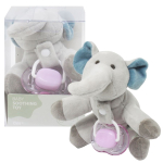 Тримач для пустушки + пустушка рожевий MIC