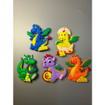 Магніт гумовий Дракон з грошима 5см 