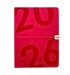 Щоденник датований A5 2026 Buromax Best малиновий