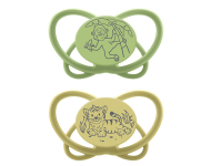 Пустушка "Мій метелик " "Зелена Серія" (Зелений) (силікон) (від 0 до 6 місяців),(2 шт)/ NIP