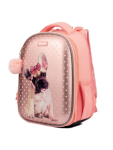 Рюкзак шкільний каркасний кораловий з принтом 1 Вересня