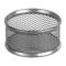 Підставка для скріпок Axent 2113-03-A кругла, металева сітка, 80x80x40 мм, срібляста - фото 1
