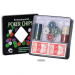 Набір для гри у «Покер» з номіналом на 100 фішок 100-L
