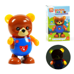 Ведмідь на батарейках, ОЗВУЧУВАННЯ УКРАЇНСЬКОЮ МОВОЮ, пісня, підсвічування, танцює MIC (TK74903)