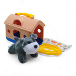 Мʼяка іграшка "Песик з переноскою" (бежева) (DR5120)