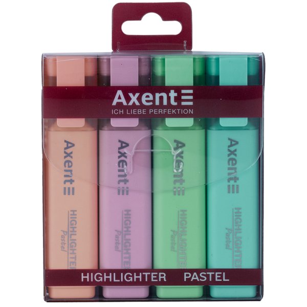 Маркер Axent Highlighter 1-5 мм  клиноподібний  набір - фото 2