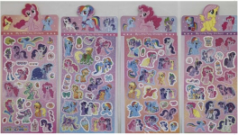 Наклейка з блискітками "Поні" 22*10см