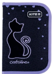    Пенал без наповнення Kite Catsline K24-621-3, 1 відділення, 1 відворот