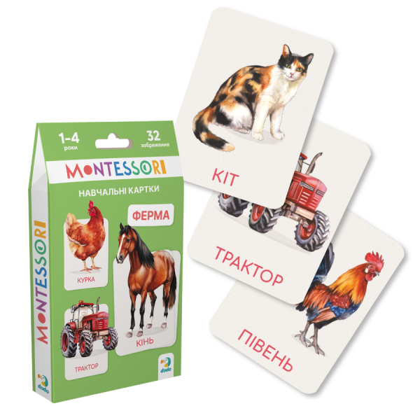 Набір навчальних карток Dodo Монтессорі ферма - фото 3