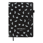 Блокнот діловий Buromax RELAX А5 чорний нелінов (BM.295001-01)