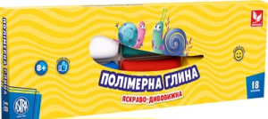 Набір полімерної глини 18 кольорів по 12 грам Набір полімерної глини 18 кольорів по 12 грам