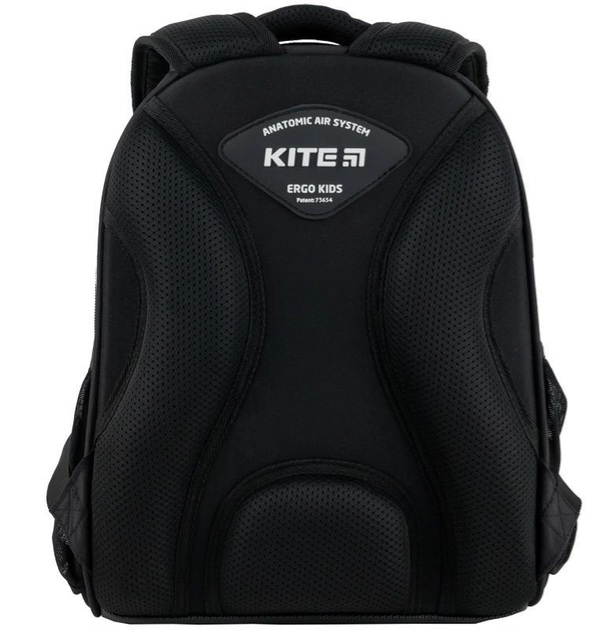 Рюкзак шкільний каркасний Kite Education Football 35x26x13.5 см 12 л, 115-130 см, чорний K24-555S-9