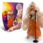 Лялька колекційна OLGA POLYAKOVA муз. арт. KH29/003 (4458-3) (6шт) в помаранчевому вбранні, костюм ручна робота, співає 3 пісні українською мовою, короб. 38, 5х30х5, 5 см