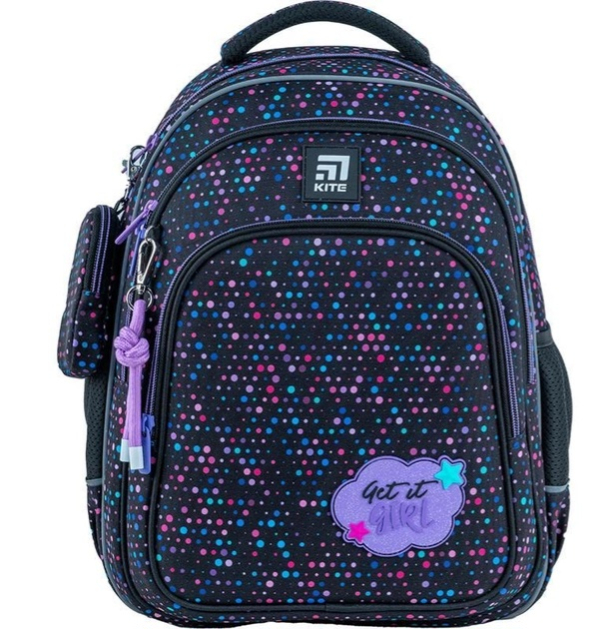 Рюкзак шкільний Kite Education Get It Girl 39x29.5x14.2 см, 15 л ,фіолетовий K24-763M-2