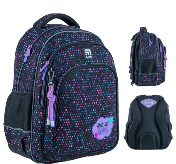 Рюкзак шкільний Kite Education Get It Girl 39x29.5x14.2 см, 15 л ,фіолетовий K24-763M-2