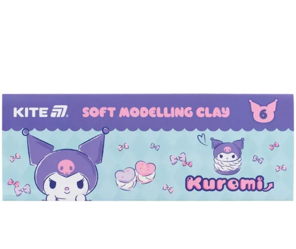 Пластилін восковий Kite Kuromi HK24-081, 6 кольорів, 120 г - фото 3