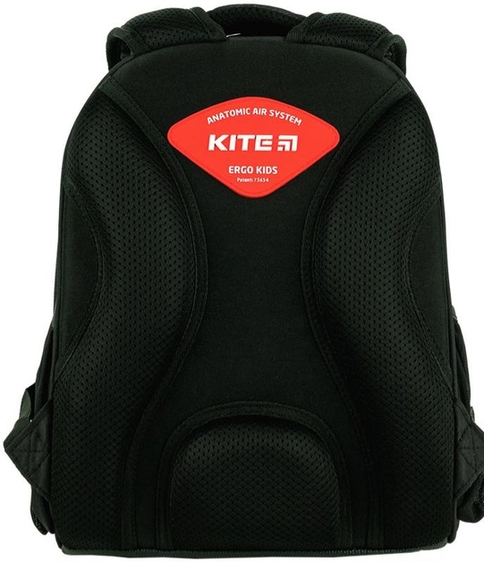 Рюкзак шкільний каркасний Kite Hot Wheels 35x26x13.5 см Чорний HW24-555S