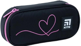 Пенал Kite Heart 21x8.5x4.5 см Чорний 