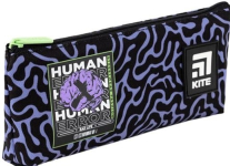 Пенал Kite Human error 8x19.5x3.5 см Чорний 