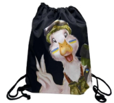 Сумка-мішок для взуття із символікою України "Гусак" 43*34см --S498