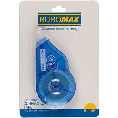 Коректор стрічковий Buromax 5мм*20м синій BM.1082