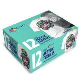 Набір акрилових фарб для текстилю 12 кольорів по 20 мл.