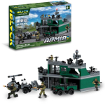 Конструктор IBLOCK арт. PL-921-500 (12шт) Армія, ВОЕННА БАЗА, , 810дет, 4 фігурки, короб. 46*28.5*6.4см