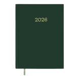 Щоденник датований 2026 A5 Buromax MONOCHROME BM.2160 зелений