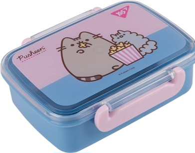 Ланч -бокс Yes Pusheen 420 мл Блакитно-рожевий  - фото 1