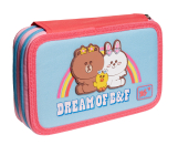 Пенал твердий YES HP-01 твердий подвійний Line Friends