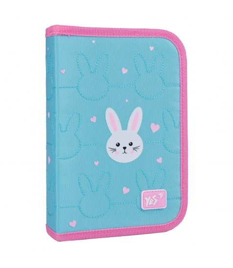 Пенал твердий одинарний з двома клапанами Yes Funny Bunny HP-04 - фото 1