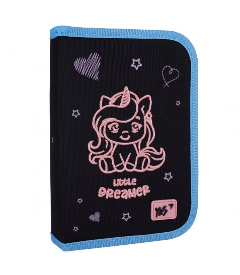 Пенал твердий одинарний з двома клапанами Yes Cute Unicorn HP-04 - фото 1