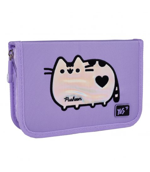 Пенал твердий одинарний з двома клапанами Yes Pusheen Shiny HP-04 - фото 1