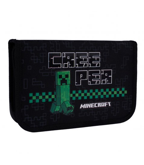 Пенал твердий одинарний з двома клапанами Yes Minecraft Time HP-04 - фото 2