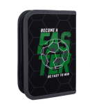 Пенал твердий YES одинарний з клапаном HP-03 Football TIme