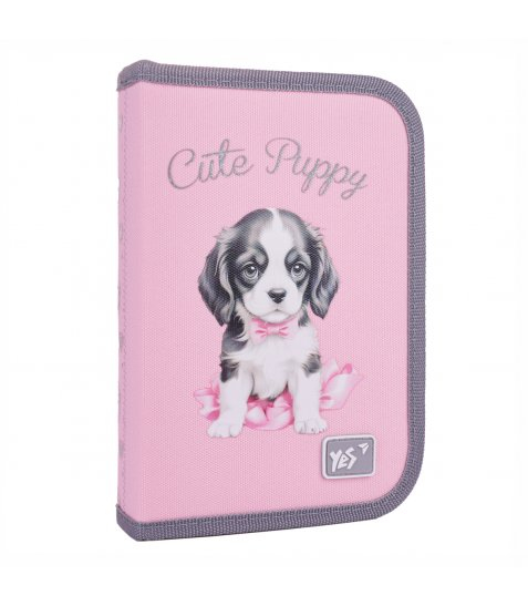 Пенал твердий одинарний з двома клапанами Yes Doggy Princess HP-04 - фото 1