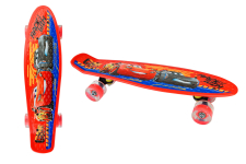 Пенні Борд 55*14 см, арт SC195601 (8шт)Тачки, алюм., світло, PU