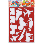 Трафарет пластиковий 31 х 20 см ТРАНСПОРТ Koh-i-noor 9820/4