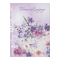 Записна книжка Buromax Flowers Language A6 в клітинку 64 л. тверда обкладинка бузкова (BM.24614101-26) - фото 1