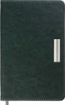 Щоденник датований 2026 Buromax Salerno зі штучної шкіри А6 336 сторінок зелений