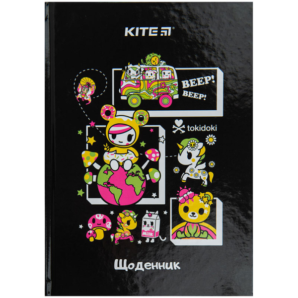 Щоденник шкільний Kite tokidoki TK23-262, тверда обкладинка